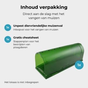 Unpest diervriendelijke muizen inloopval