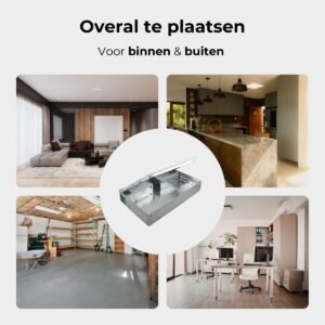 Unpest muizen inloopval metaal (rechthoek)