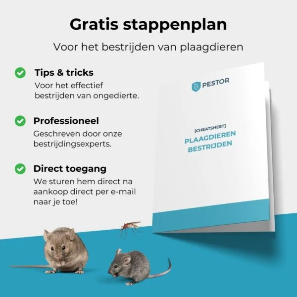 Unpest muizen inloopval metaal (rechthoek)