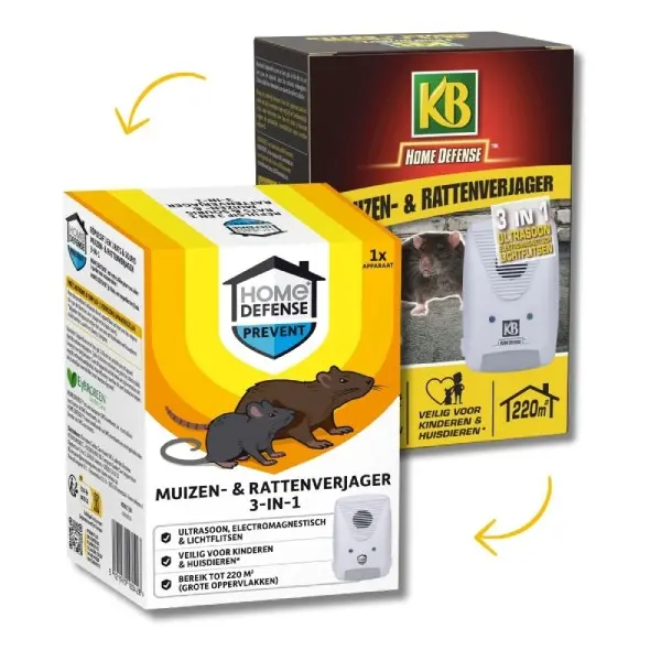 Home Defense muizen- en rattenverjager 220 m²
