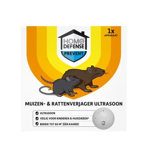 Home Defense muizen- en rattenverjager 60 m²