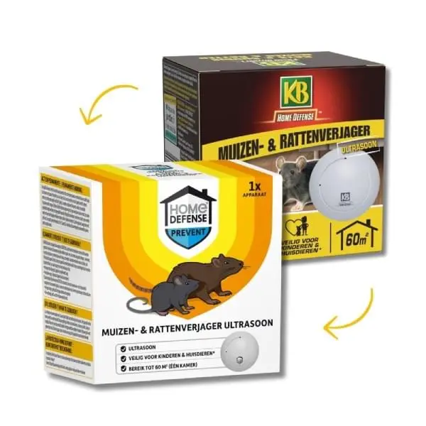 Home Defense muizen- en rattenverjager 60 m²