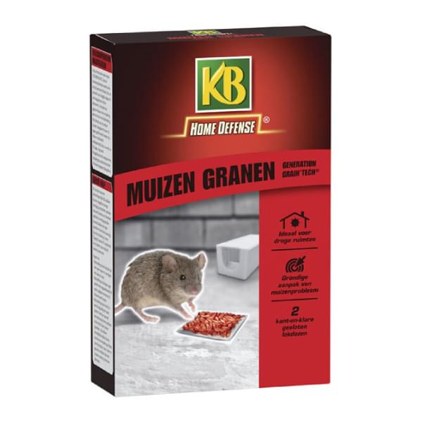 KB Home Defense muizengranen Generation Grain’Tech met muizenlokdoos (2 stuks)