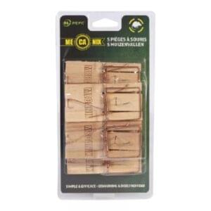 Mecanix houten muizenval (5 stuks)