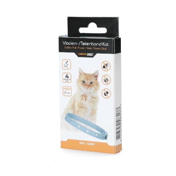 Knock Pest Vlooien- en tekenband kat (35 cm)
