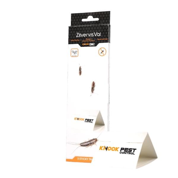 Knock Pest Zilvervisjesval Delta (3 stuks) Knock Pest Zilvervisjesval Delta (3 stuks)