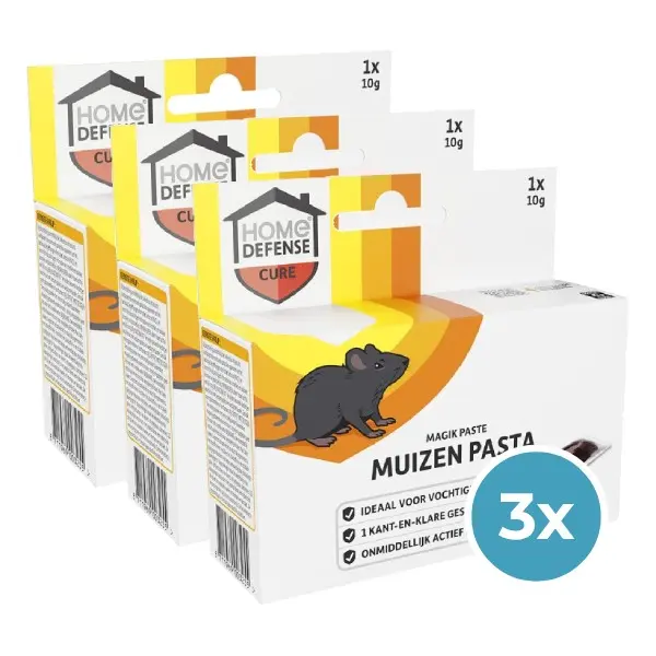 Bestrijdingspakket KB Home Defense muizengif voor vochtige ruimtes