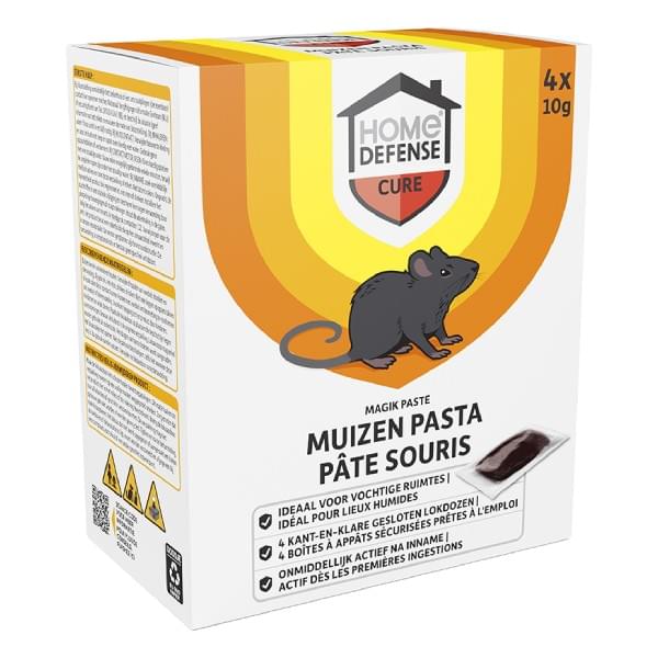 Home Defense muizenpasta Magik Paste met muizenlokdoos (4 stuks) Home Defense muizenpasta Magik Paste met muizenlokdoos (4 stuks)