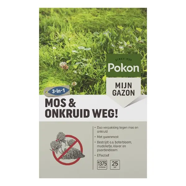 Pokon Mos en Onkruid Weg (2750 gram voor 50m²)