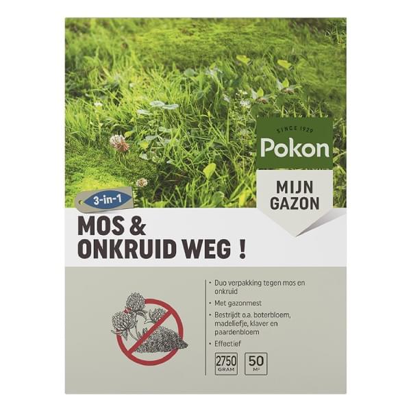 Pokon Mos en Onkruid Weg (2750 gram voor 50m²)