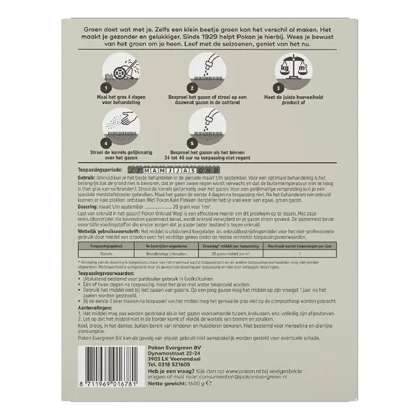Pokon Onkruid Weg (1600 gram voor 80 m²)
