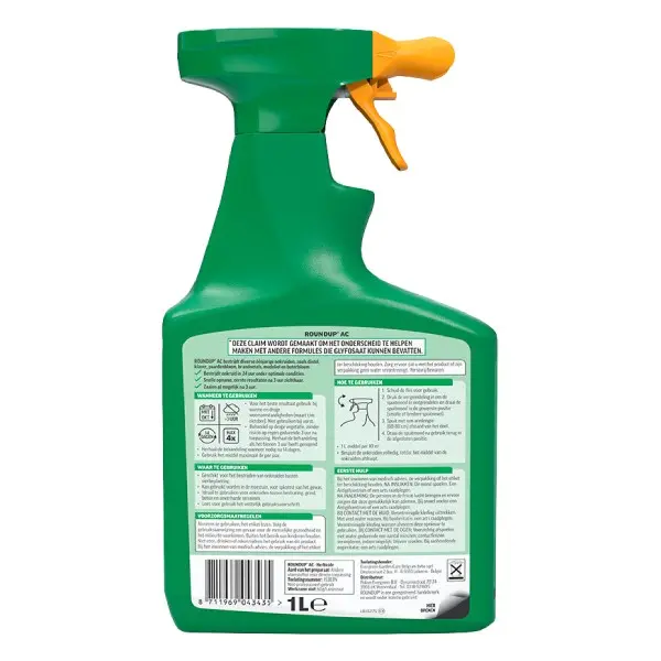 Roundup AC Totaal Onkruidvrij Kant & Klaar Spray (1000 ml)