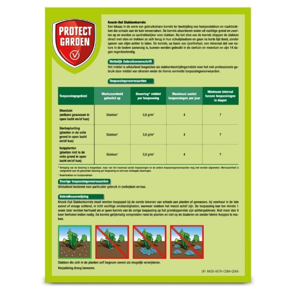 Protect Garden Knock-Out slakkenkorrels (1000 gr)