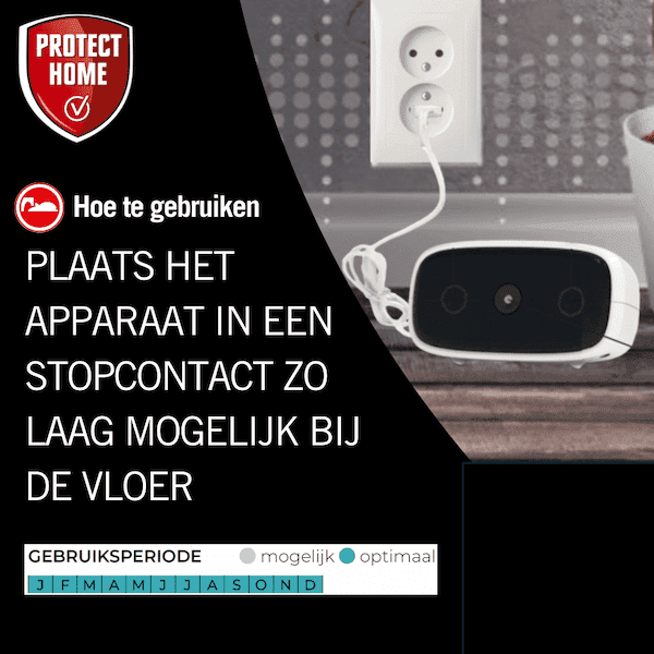 Protect Home Ultrasonic verjager Muis en Rat (150 m²)