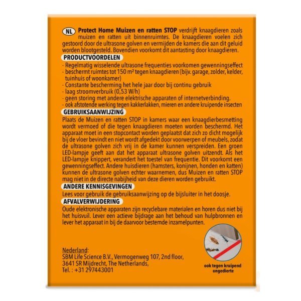Protect Home Ultrasonic verjager Muis en Rat (150 m²)