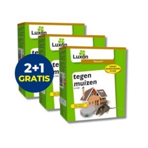 Luxan Tomorin Muizengif Kant & Klaar 2 x 10 gr met muizenlokdoos (2 stuks)