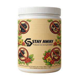 Stay Away Kokosgranulaat tegen Katten, Mollen, Woelmuizen & Ratten (3000 ml)