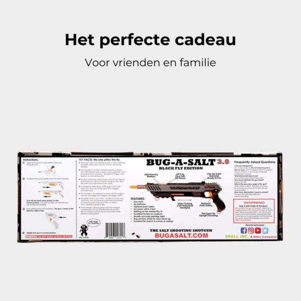 Bug-A-Salt Black Fly Edition 3.0 Zoutgeweer tegen vliegen & muggen