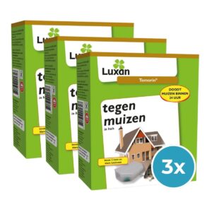 Bestrijdingspakket Luxan Tomorin kant & klaar muizengif tegen muizen in huis