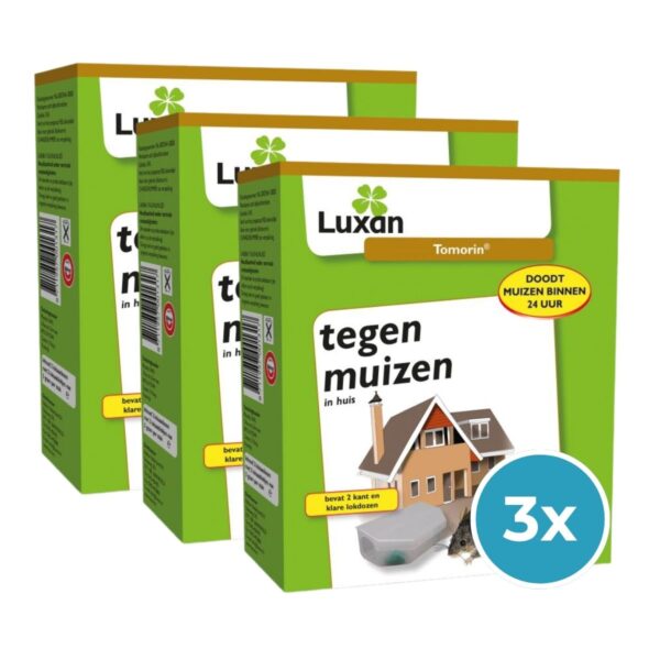 Bestrijdingspakket Luxan Tomorin kant & klaar muizengif tegen muizen in huis
