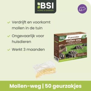 BSI Mollen Weg Wateroplosbare Geurzakjes (50 stuks)