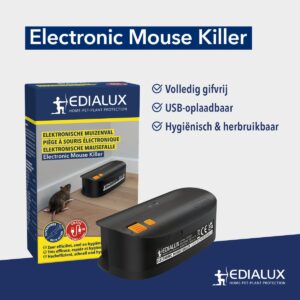 Edialux Oplaadbare Elektronsiche Muizenval Electronic Mouse Killer