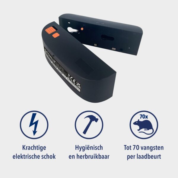 Edialux Oplaadbare Elektronsiche Muizenval Electronic Mouse Killer