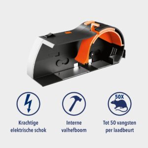 Edialux Oplaadbare Elektronsiche Rattenval Electronic Rat Killer